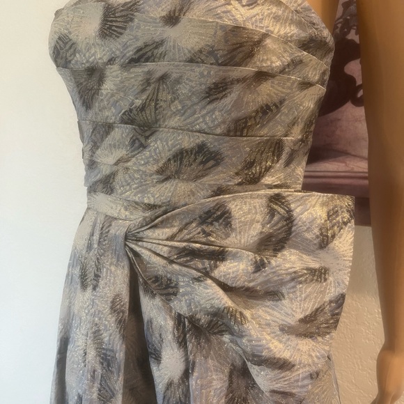 BCBG MaxAzria Jacquard Strapless Dress, Size 8 - Picture 6 of 14